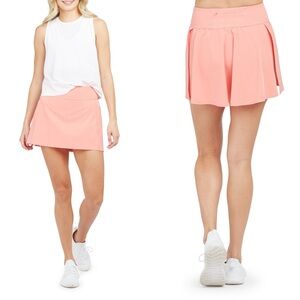 Spanx Get Moving 14” Skort Size XS Coral Pickleball Tennis Athleisure Skirt. 13
